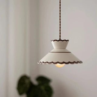CELA Vintage Ceramic and Brass Retro Ceiling Light – view 3