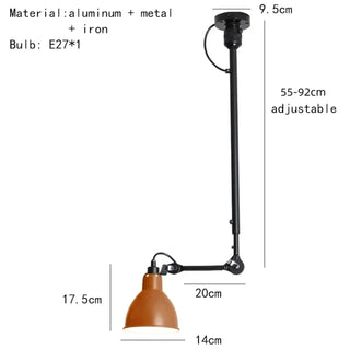DOJIKOR Vintage Ceramic and Copper Detail Ceiling Light – view 9