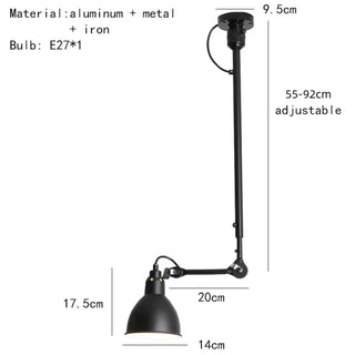 DOJIKOR Vintage Ceramic and Copper Detail Ceiling Light – view 8