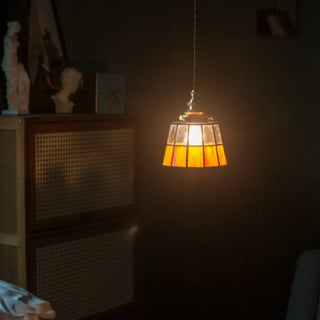 FYTYRE Vintage Glass and Copper Dazzling Ceiling Light – view 3