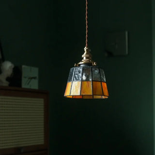 FYTYRE Vintage Glass and Copper Dazzling Ceiling Light – view 4
