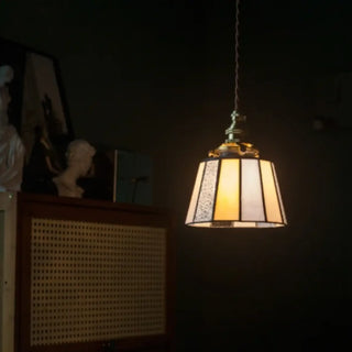 FYTYRE Vintage Glass and Copper Dazzling Ceiling Light – view 2