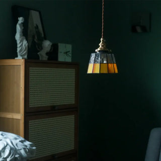 FYTYRE Vintage Glass and Copper Dazzling Ceiling Light – view 14