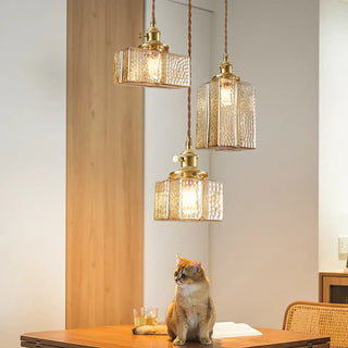 LAVIN Vintage Glass and Brass Ceiling Light – view 6
