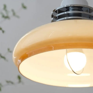 ANITA Vintage Cream Opaline Glass Retro Ceiling Light – view 5