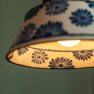 RAMI Handmade Ceramic Twisted Cord Ceiling Light – view 4