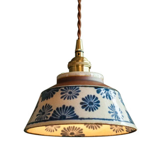 RAMI Handmade Ceramic Twisted Cord Ceiling Light – view 6