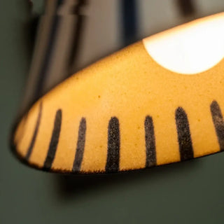 RAMI Handmade Ceramic Twisted Cord Ceiling Light – view 5