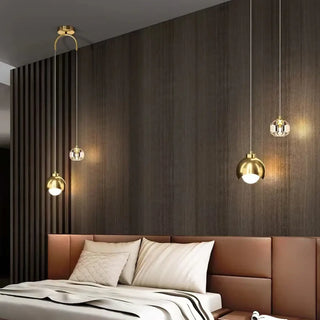 DUO Black and Gold Modern Ceiling Light – view 3