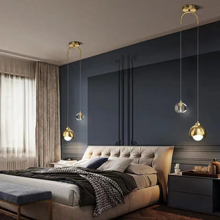 DUO Black and Gold Modern Ceiling Light – view 1