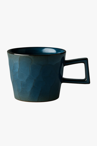 rustic ceramic coffee cup