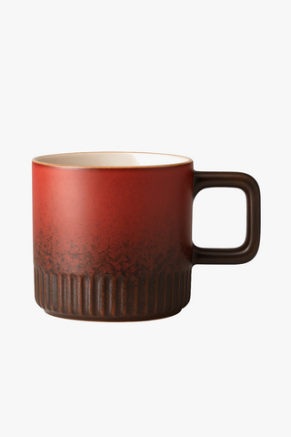 vintage wood coffee cup