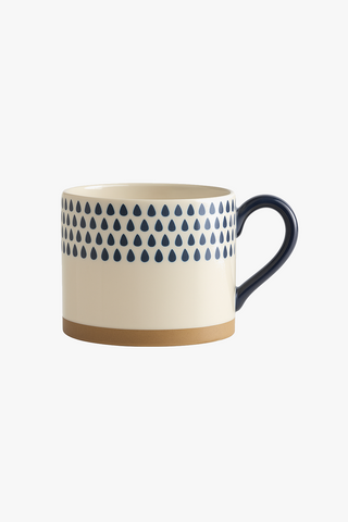 Japanese-style ceramic breakfast mug