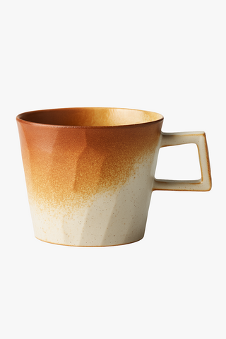 rustic ceramic coffee cup