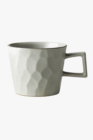 rustic ceramic coffee cup