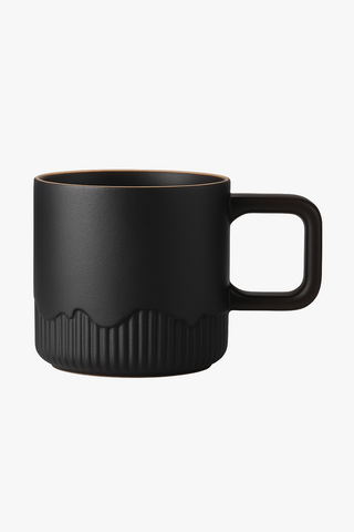vintage wood coffee cup