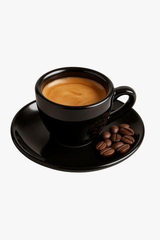 porcelain espresso cup with saucer
