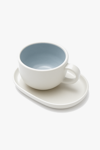 ceramic coffee cup with saucer