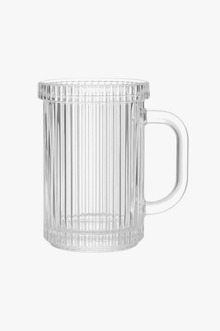 nordic glass cup with lid