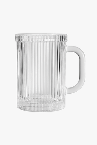 nordic glass cup with lid