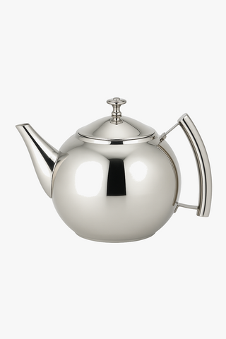 stainless steel teapot with infuser