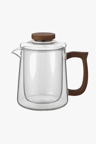 glass teapot & cups