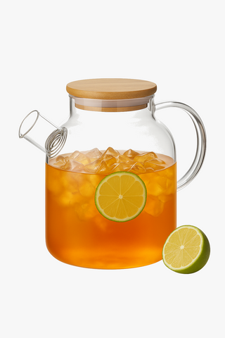 glass teapot with filter
