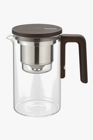 glass teapot with infuser