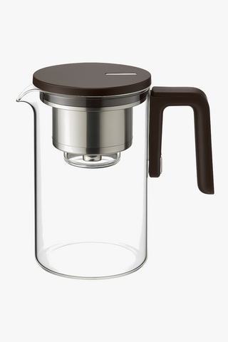 glass teapot with infuser