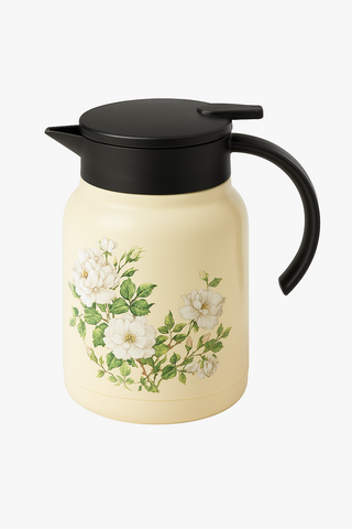insulated panda-motif stainless steel teapot