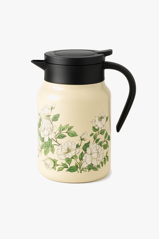 insulated panda-motif stainless steel teapot