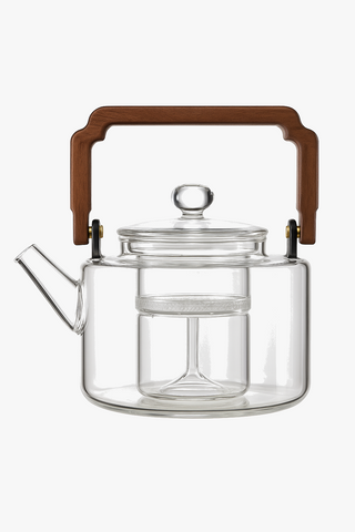 glass teapot with filter
