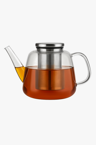 borosilicate glass teapot with infuser
