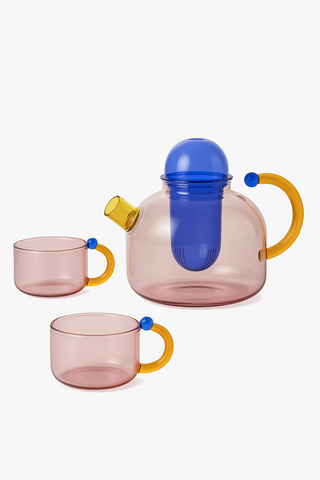 glass teapot with filter