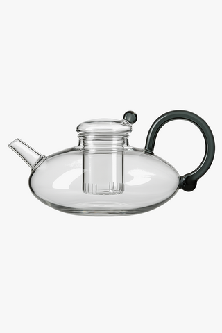 glass teapot with infuser