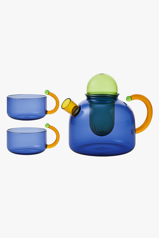 glass teapot with filter
