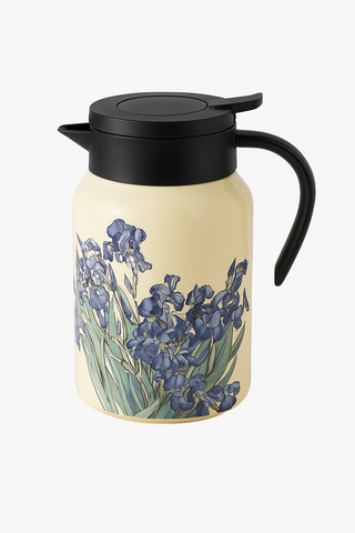 insulated panda-motif stainless steel teapot