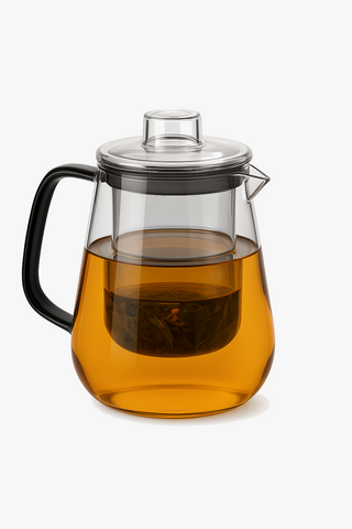 borosilicate glass teapot with infuser