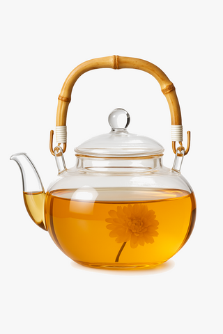 glass teapot & cups
