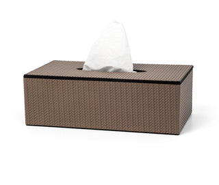 rectangular magnetic lid luxury tissue box oval cutout holder close-up