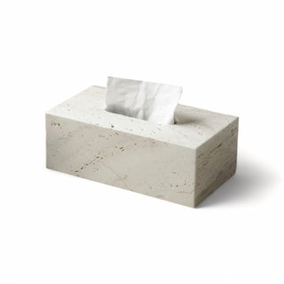Travertine Bathroom Set – Durable Stone Decor | Soap Dispenser & Toothbrush Holder