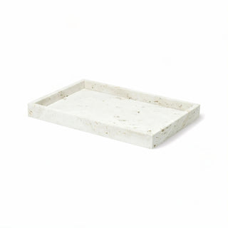 Travertine Bathroom Set – Durable Stone Decor | Soap Dispenser & Toothbrush Holder