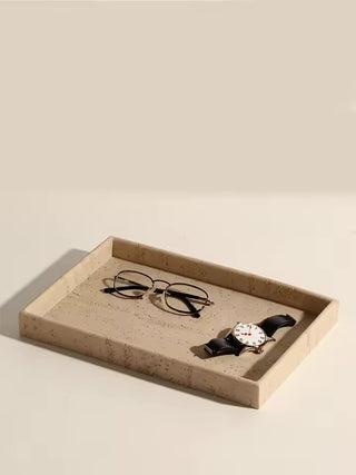 travertine bathroom tray