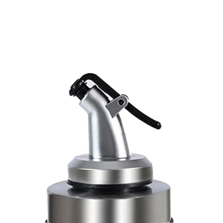 cooking bottle dispenser precise seasoning stainless steel glass container close-up