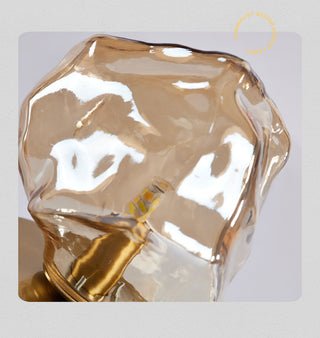 Glass wood lamp ambient — ice stone modern design