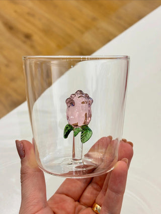 Handcrafted Animal Figurine Glass Cup