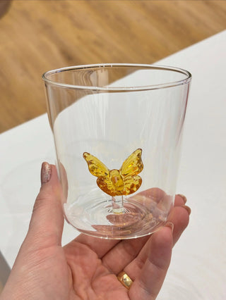 Handcrafted Animal Figurine Glass Cup