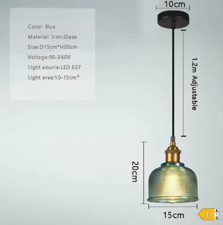 Colored Glass Pendant Light – Modern Dining Room Lighting With Amber Shade