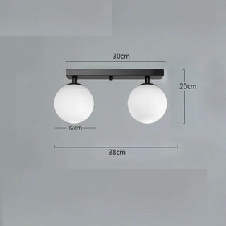 Clean Ceiling Light – Modern Three Point Lighting | Sleek Glass Stone Fixture
