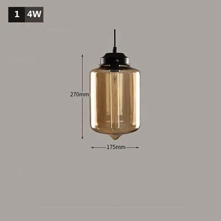 Amber Glass Pendant Lamp – Nordic Pendant Light With Warm Ambient Lighting